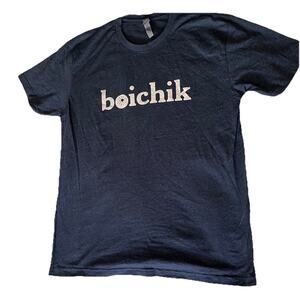 boichick Bagels Navy Sz‎ L T-shirt New